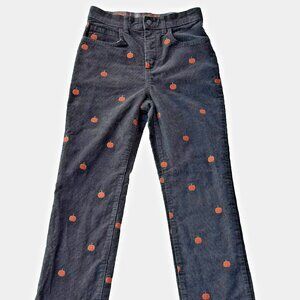 Gymboree Girls Pants Size 10 Corduroy Pumpkin Brown M:25"Wx24"L